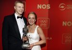 Amsterdam 21 december 2016
Sportman en sportvrouw van het jaar verkiezing tijdens het sportgala in de RAI. Lieke Sanne Vincent en moeder Gemma Wevers zijn aanwezig als Sanne sportvrouw van het jaar wordt Sanne met vriend Dennis