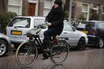 Amsterdam 7 januari 2016
Susan Visser op de fiets in de kou
