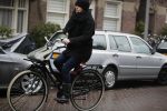 Amsterdam 7 januari 2016
Susan Visser op de fiets in de kou