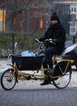Amsterdam 20 december 2016
Susan Visser op haar bakfiets in Amsterdam