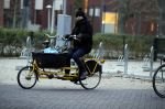 Amsterdam 20 december 2016
Susan Visser op haar bakfiets in Amsterdam