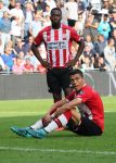 Eindhoven, 18 September 2016 PSV-Feyenoord, eindstand 0-1 Kompetitie Seizoen 2016-2017.