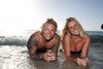Curacao San Juan 5 januari 2017
Thomas Berge met zijn nieuwe vriendin Cassidy Roeks op vakantie op curacao.