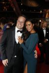 Amsterdam 12 oktober 2017 
Uitreiking televizierring in het afas live theater. Airen Mylene zwanger met haar vriend Yaeke Taekema