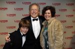 Rotterdam 22 december 2017
100 jaar het oude Luxor in Rotterdam. Bert Visscher met vrouw en zoon