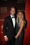 Amsterdam 19 december 2017 
Sportgala in de Rai. Sportman en sportvrouw van het jaar verkiezing.  Claire Corthaus en partner hockeyer Billy Bakker