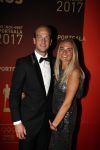 Amsterdam 19 december 2017 
Sportgala in de Rai. Sportman en sportvrouw van het jaar verkiezing.  Claire Corthaus en partner hockeyer Billy Bakker