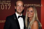 Amsterdam 19 december 2017 
Sportgala in de Rai. Sportman en sportvrouw van het jaar verkiezing.  Claire Corthaus en partner hockeyer Billy Bakker
