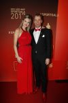Amsterdam 19 december 2017 
Sportgala in de Rai. Sportman en sportvrouw van het jaar verkiezing. Eric Dekker met vriendin