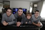 Fijnaart 27 december 2017 
Frans Mariska Christiaan Frans Jan en Lucas Bauer thuis.