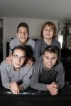 Fijnaart 27 december 2017 
Frans Mariska Christiaan Frans Jan en Lucas Bauer thuis.