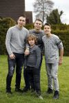 Fijnaart 27 december 2017 
Frans Mariska Christiaan Frans Jan en Lucas Bauer thuis.