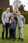 Fijnaart 27 december 2017 
Frans Mariska Christiaan Frans Jan en Lucas Bauer thuis.