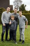 Fijnaart 27 december 2017 
Frans Mariska Christiaan Frans Jan en Lucas Bauer thuis.