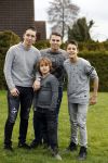 Fijnaart 27 december 2017 
Frans Mariska Christiaan Frans Jan en Lucas Bauer thuis.