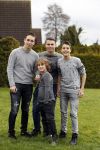 Fijnaart 27 december 2017 
Frans Mariska Christiaan Frans Jan en Lucas Bauer thuis.