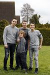 Fijnaart 27 december 2017 
Frans Mariska Christiaan Frans Jan en Lucas Bauer thuis.