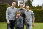 Fijnaart 27 december 2017 
Frans Mariska Christiaan Frans Jan en Lucas Bauer thuis.