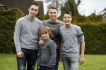 Fijnaart 27 december 2017 
Frans Mariska Christiaan Frans Jan en Lucas Bauer thuis.