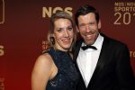 Amsterdam 19 december 2017 
Sportgala in de Rai. Sportman en sportvrouw van het jaar verkiezing. Gianni Romme met vriendin