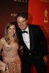 Amsterdam 19 december 2017 
Sportgala in de Rai. Sportman en sportvrouw van het jaar verkiezing. Jackie Groenen met Guido Albers