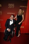 Amsterdam 19 december 2017 
Sportgala in de Rai. Sportman en sportvrouw van het jaar verkiezing. Jetse Plat met partner