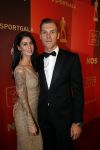 Amsterdam 19 december 2017 
Sportgala in de Rai. Sportman en sportvrouw van het jaar verkiezing. Lars Boom en partner Nike Timmermans