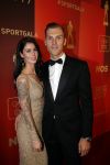 Amsterdam 19 december 2017 
Sportgala in de Rai. Sportman en sportvrouw van het jaar verkiezing. Lars Boom en partner Nike Timmermans