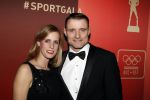 Amsterdam 19 december 2017 
Sportgala in de Rai. Sportman en sportvrouw van het jaar verkiezing. Mark Huizinga en partner Leonie van de Graaf