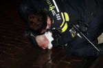 Amsterdam 27 november 
De politie arresteert en doorgeslagen buitenlandse man bij Tuschinski.