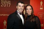 Amsterdam 19 december 2017 
Sportgala in de Rai. Sportman en sportvrouw van het jaar verkiezing. Ron Berteling met vriendin