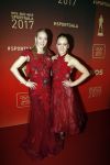Amsterdam 19 december 2017 
Sportgala in de Rai. Sportman en sportvrouw van het jaar verkiezing. Turnsters Lieke Wevers en zus Sanne kwamen met hun ouders