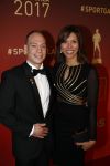 Amsterdam 19 december 2017 
Sportgala in de Rai. Sportman en sportvrouw van het jaar verkiezing. Turner Yuri van Gelder en partner Katarina Leal