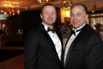 Den Haag 16 december 2019
De society lunch in hotel crown plaza . Dennis Vos met compagnon Ron Stafleu