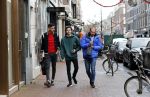 Amsterdam 9 december 2019
Ajax speler Edson Alvarez en zijn manager Nathan v Kooperen en een vriend op de pc hooftstraat.