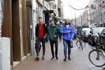 Amsterdam 9 december 2019
Ajax speler Edson Alvarez en zijn manager Nathan v Kooperen en een vriend op de pc hooftstraat.