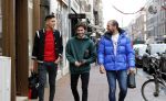 Amsterdam 9 december 2019
Ajax speler Edson Alvarez en zijn manager Nathan v Kooperen en een vriend op de pc hooftstraat.