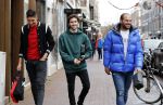 Amsterdam 9 december 2019
Ajax speler Edson Alvarez en zijn manager Nathan v Kooperen en een vriend op de pc hooftstraat.