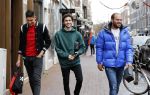 Amsterdam 9 december 2019
Ajax speler Edson Alvarez en zijn manager Nathan v Kooperen en een vriend op de pc hooftstraat.