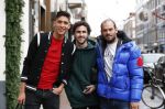 Amsterdam 9 december 2019
Ajax speler Edson Alvarez en zijn manager Nathan v Kooperen en een vriend op de pc hooftstraat.