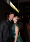 Amsterdam 12 december 2019
Luxury fair LXRY in de rai. Fajah Lourens met haar nieuwe vriend Daan