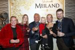 Noordwijk 13 decemnber 2019
Martien Meiland, moeder Erica, dochter Maxime, kleindochter Claire en dochter Montana tijdens de presentatie van de nieuwe wijncollectie van de familie Meiland. De bekende tv-familie brengt drie wijnen uit, onder de naam La Famille Meiland