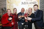 Noordwijk 13 decemnber 2019
Martien Meiland, moeder Erica, dochter Maxime, kleindochter Claire en dochter Montana tijdens de presentatie van de nieuwe wijncollectie van de familie Meiland. De bekende tv-familie brengt drie wijnen uit, onder de naam La Famille Meiland