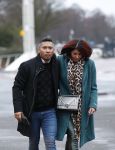 Amsterdam 22 december 2019
Rachel Hazes met haar nieuwe vriend Mike