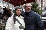 Amsterdam 14 december 2019
Joelle Gullit met haar vader Ruud Gullit en stiefbroer Nigel  op de cornelis schuytstraat