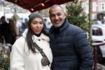 Amsterdam 14 december 2019
Joelle Gullit met haar vader Ruud Gullit en stiefbroer Nigel  op de cornelis schuytstraat