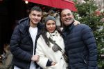 Amsterdam 14 december 2019
Joelle Gullit met haar vader Ruud Gullit en stiefbroer Nigel  op de cornelis schuytstraat