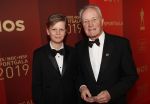 Amsterdam 18 december 2019
Sportman/ sportvrouw van het jaar gala in AFAS live ( Sportgala)
Tom Okker met kleinzoon