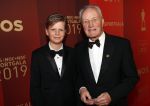 Amsterdam 18 december 2019
Sportman/ sportvrouw van het jaar gala in AFAS live ( Sportgala)
Tom Okker met kleinzoon