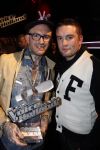 Ede 21 januari 2011
Finale van TVOH The voice of Holland in Ede gepresenteerd door Wendy v Dijk en Martijn Krabbe. Ben Saunders wint uiteindelijk. Ben met zijn broer
Peter Smulders bv